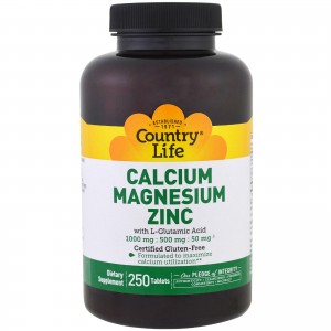 Calcium Magnesium Zinc 250 tabs Фото №1